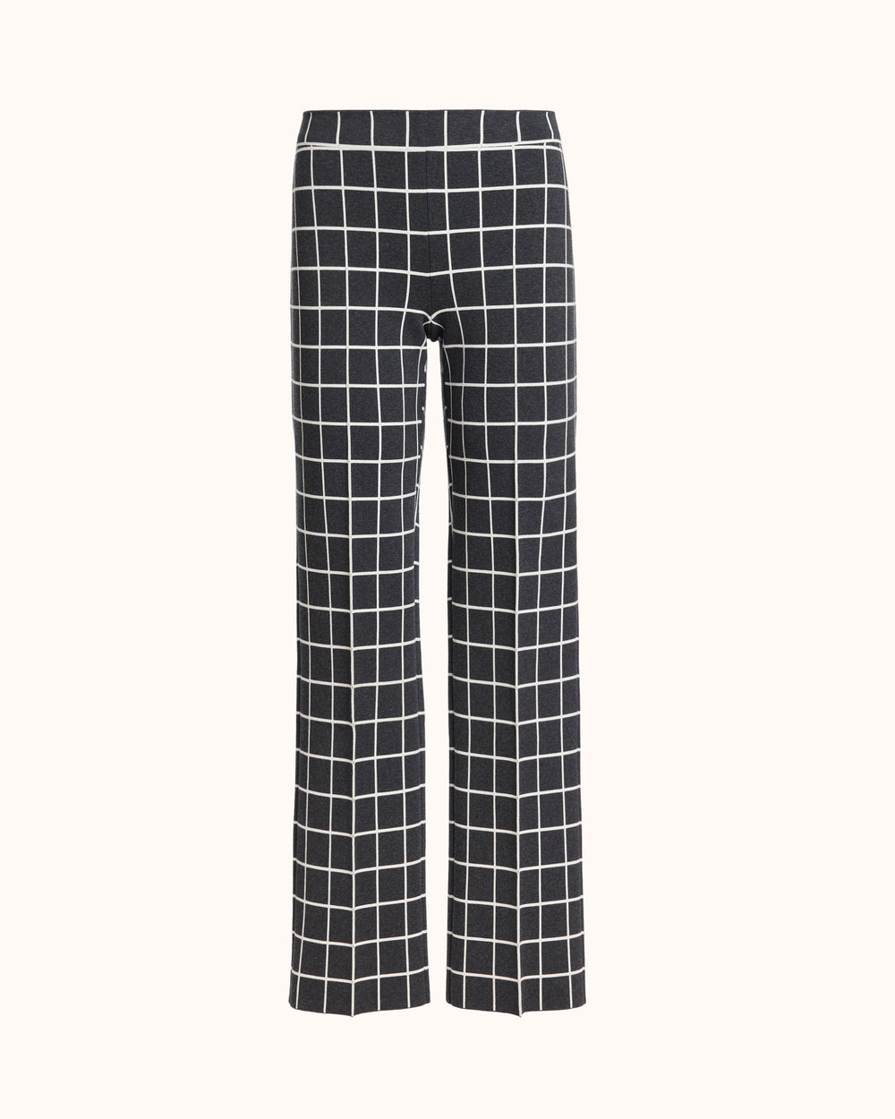 Louis Pant in Charcoal Windowpane