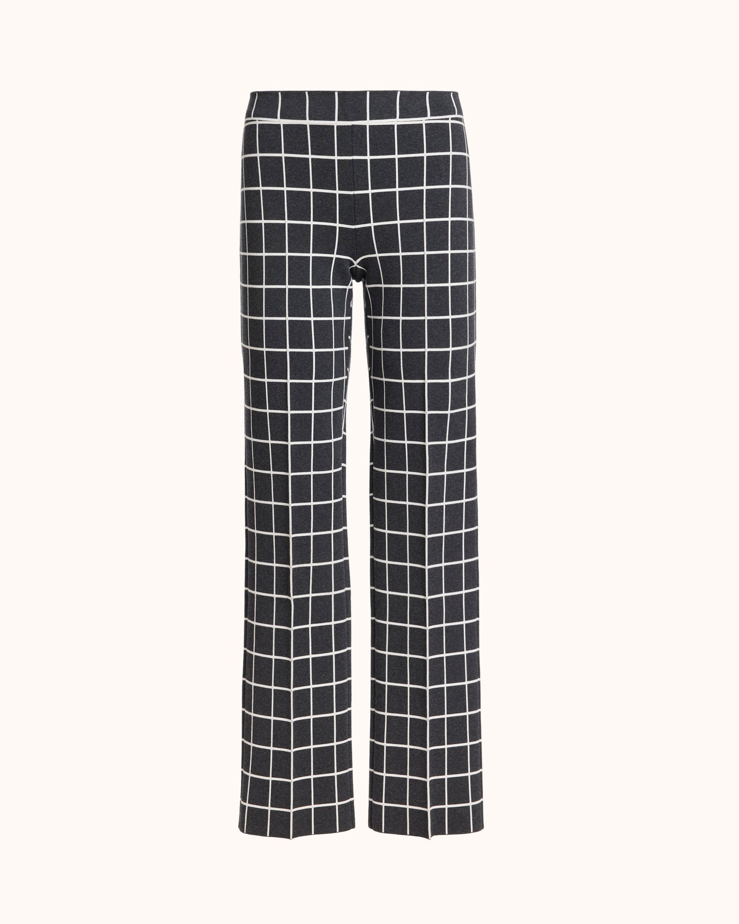 Louis Pant in Charcoal Windowpane