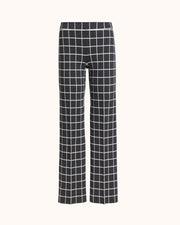 Louis Pant in Charcoal Windowpane