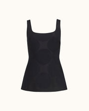 Inna Top in Black Big Dot