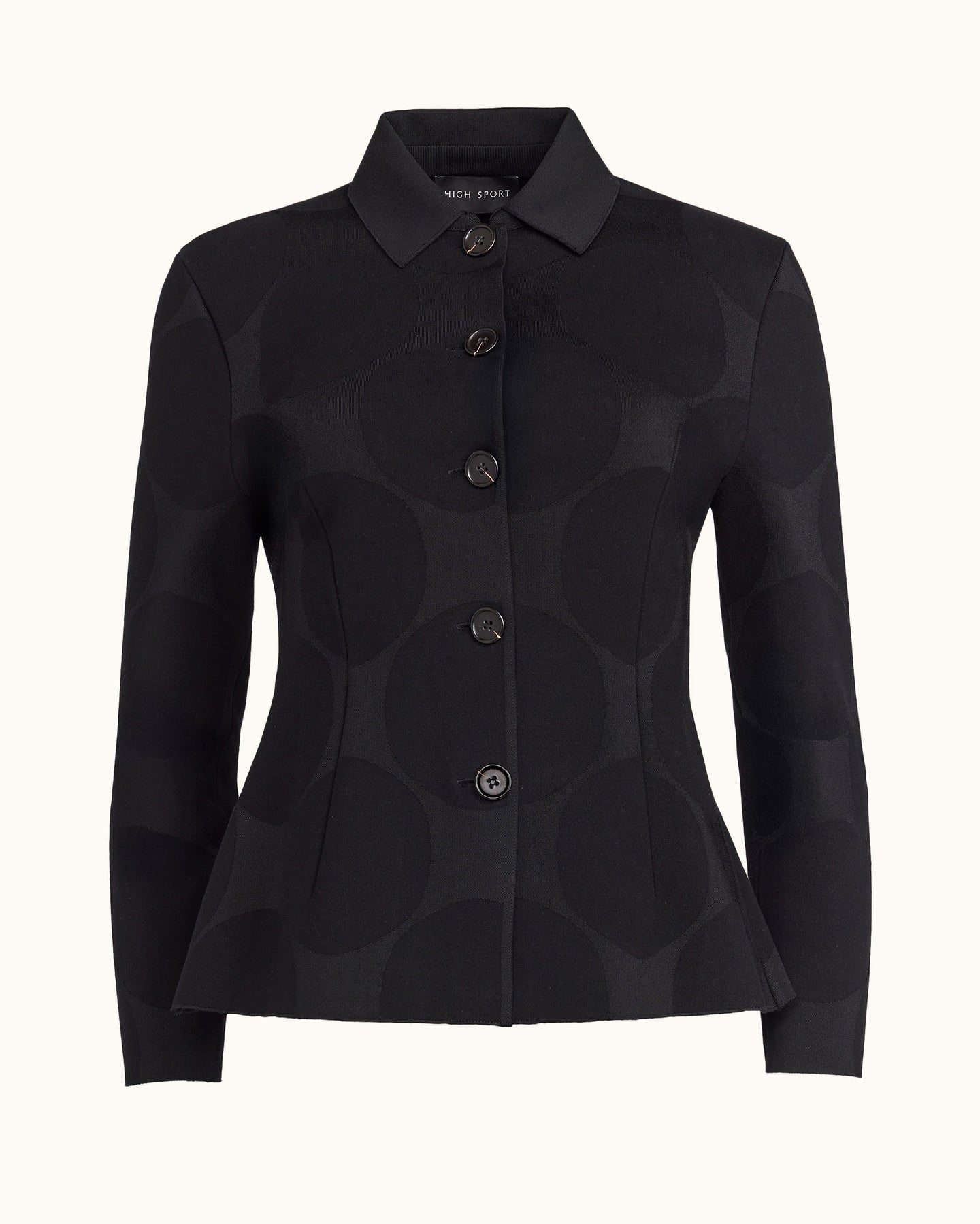 Oliver Jacket in Black Big Dot