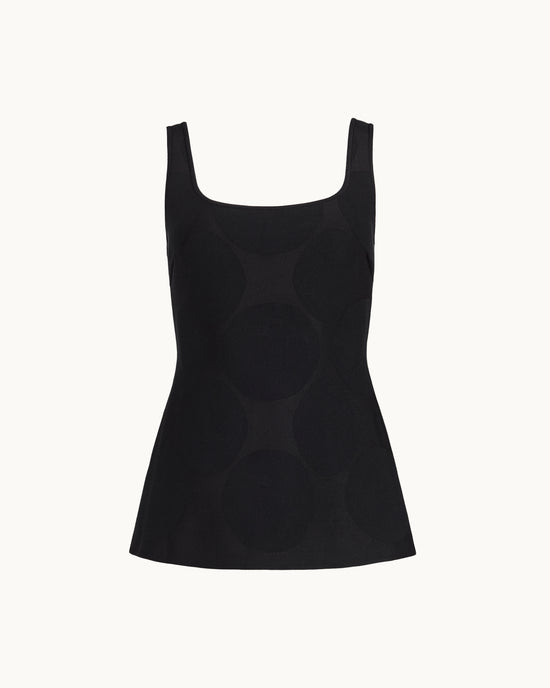 Inna Top in Black Big Dot