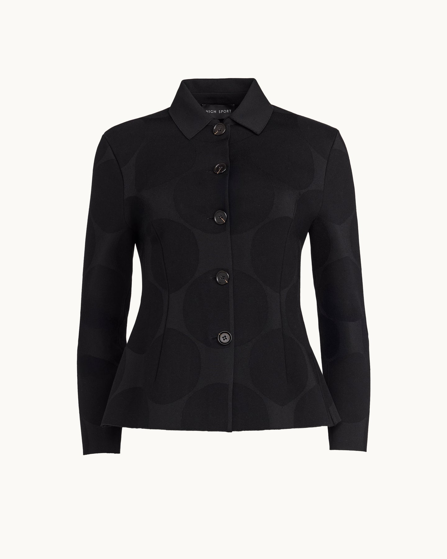 Oliver Jacket in Black Big Dot