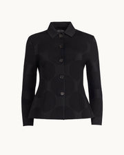 Oliver Jacket in Black Big Dot