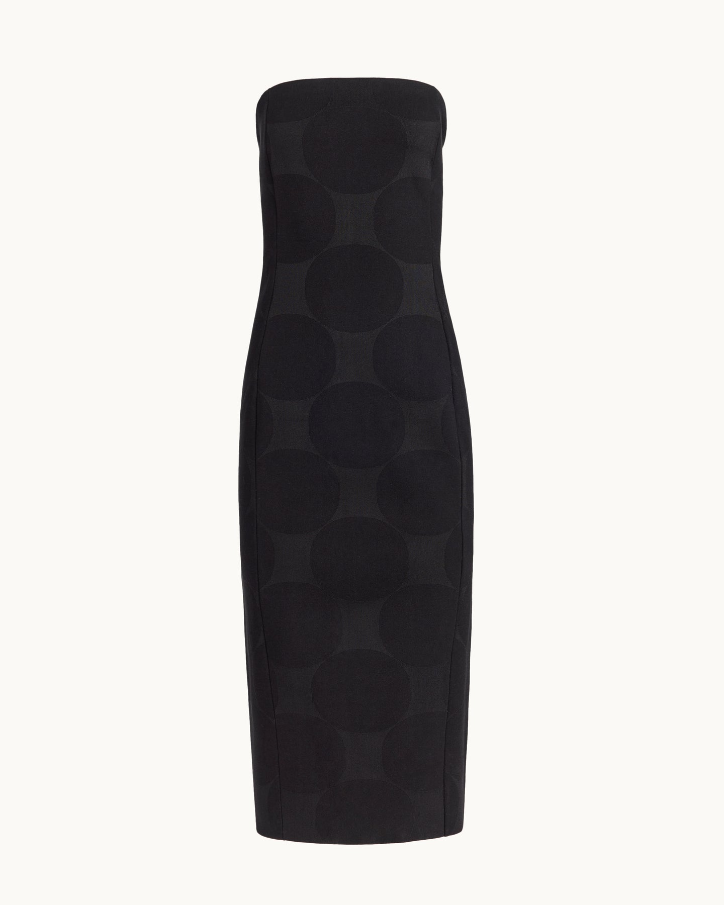 Stella Dress in Black Big Dot