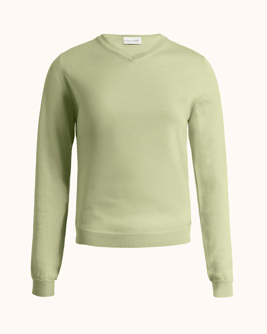 Billie Vneck in Aloe