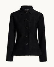 Oliver Jacket in Black Moiré