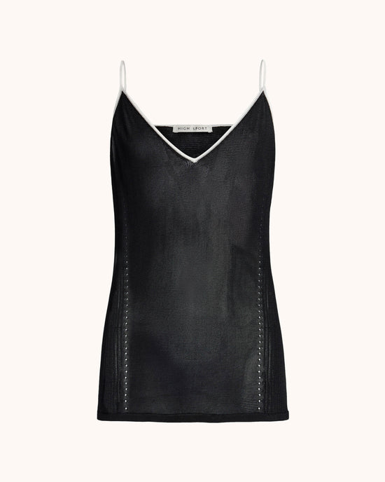 Slinky Tyler Cami in Tipped Black