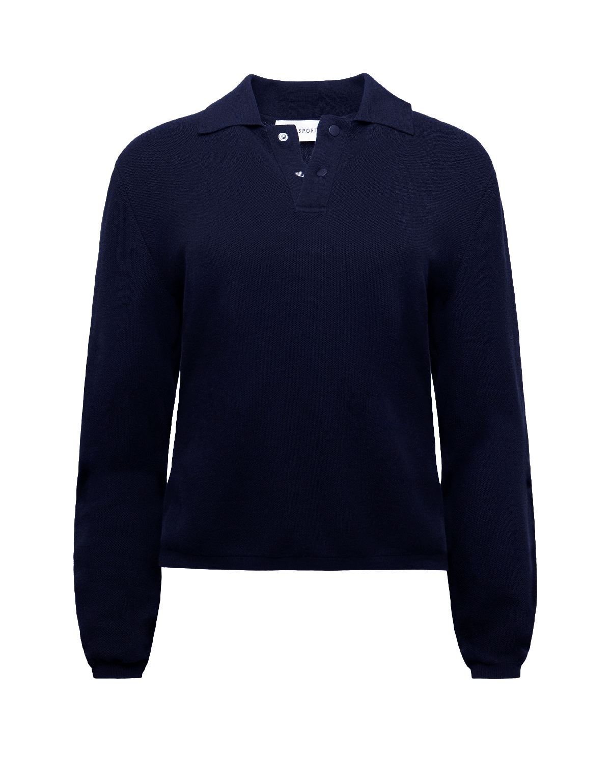 Long Sleeve Brooke Polo in Navy