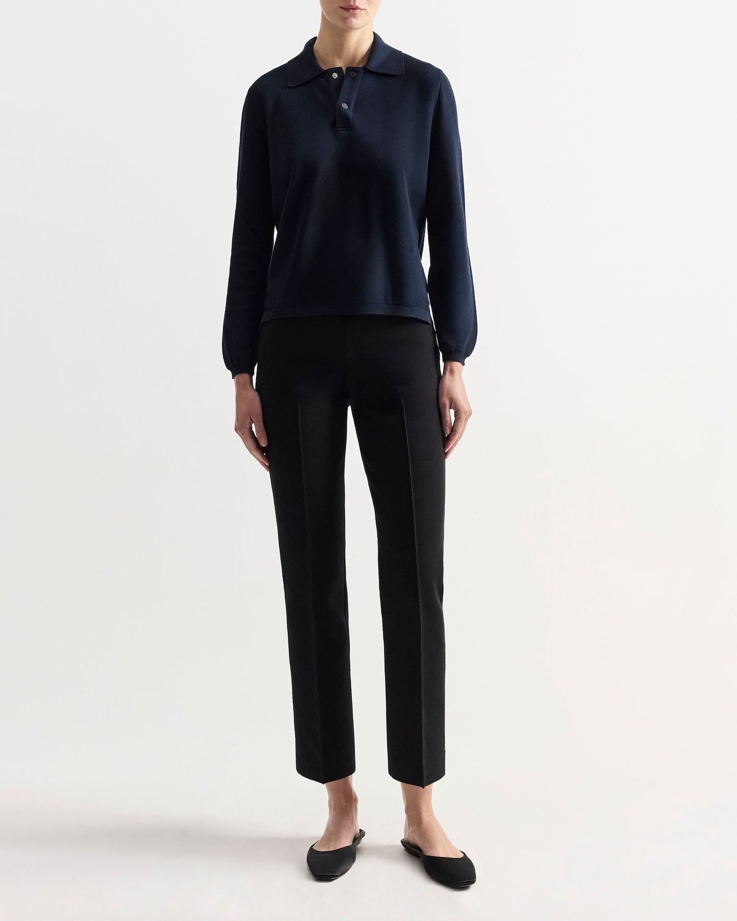 Long Sleeve Brooke Polo