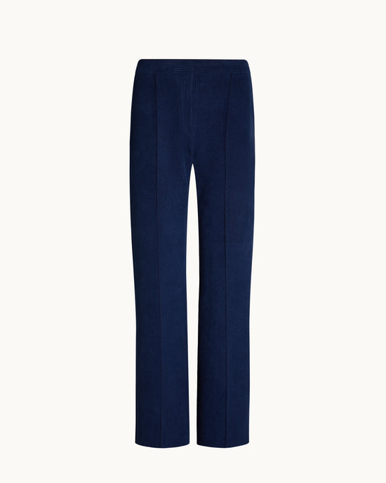 Evie Pant in Dark Blue Corduroy
