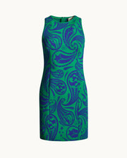 Isla Dress in Kelly/Royal Cosmic Paisley