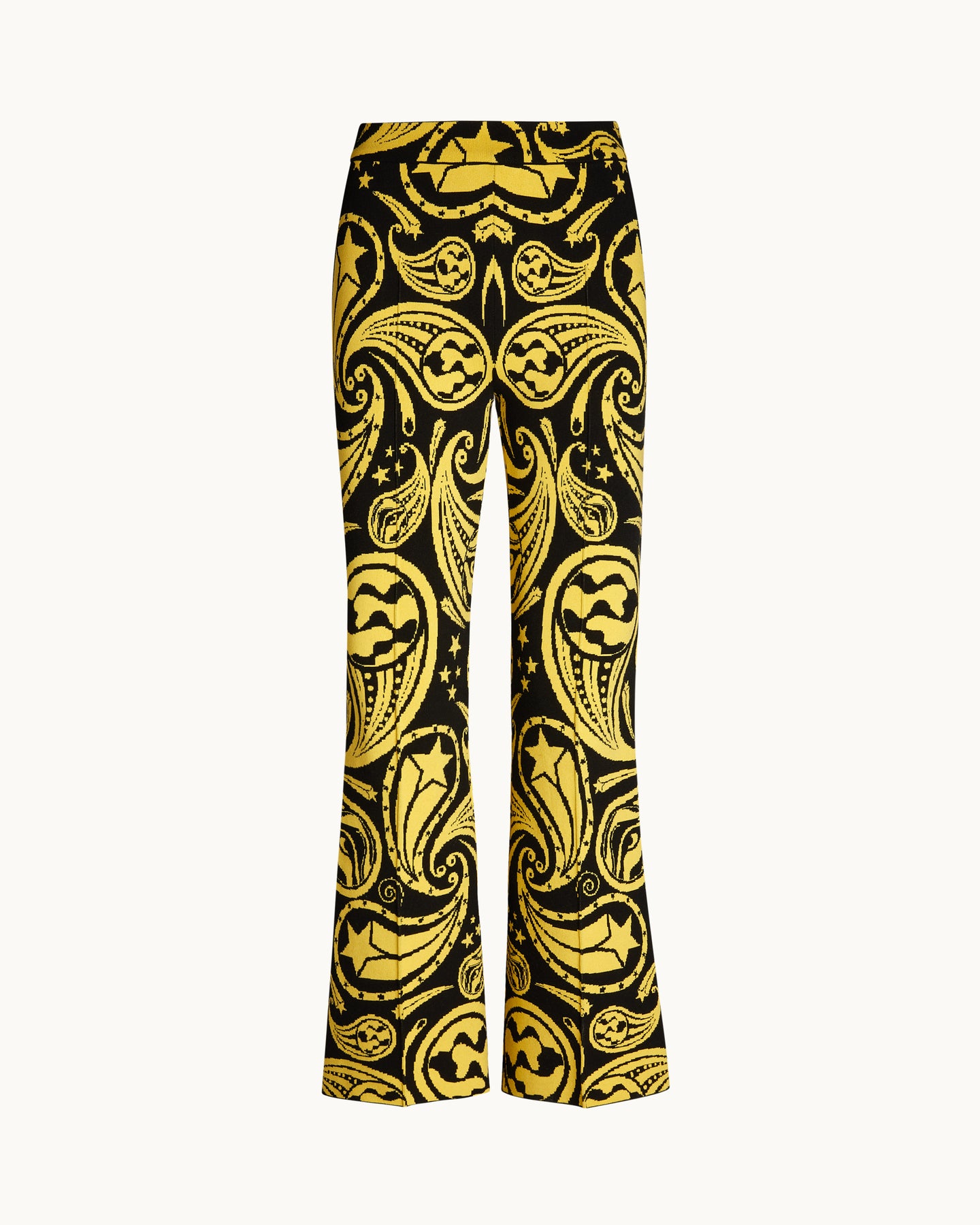 Kick Pant in Black/Yellow Cosmic Paisley