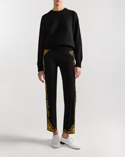 Scroll Pant in Black/Yellow
