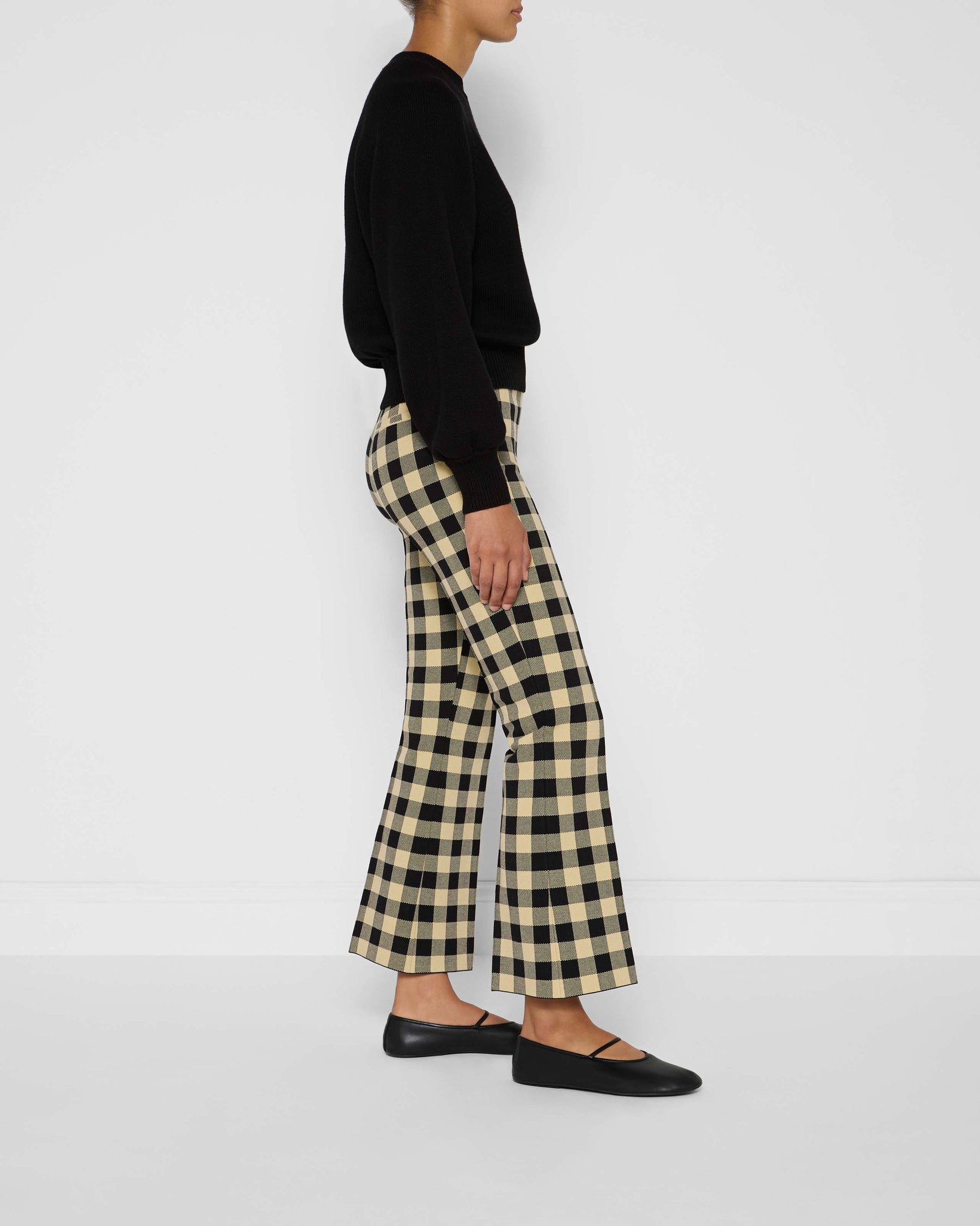 Kick Pant in Black Gingham | High Sport