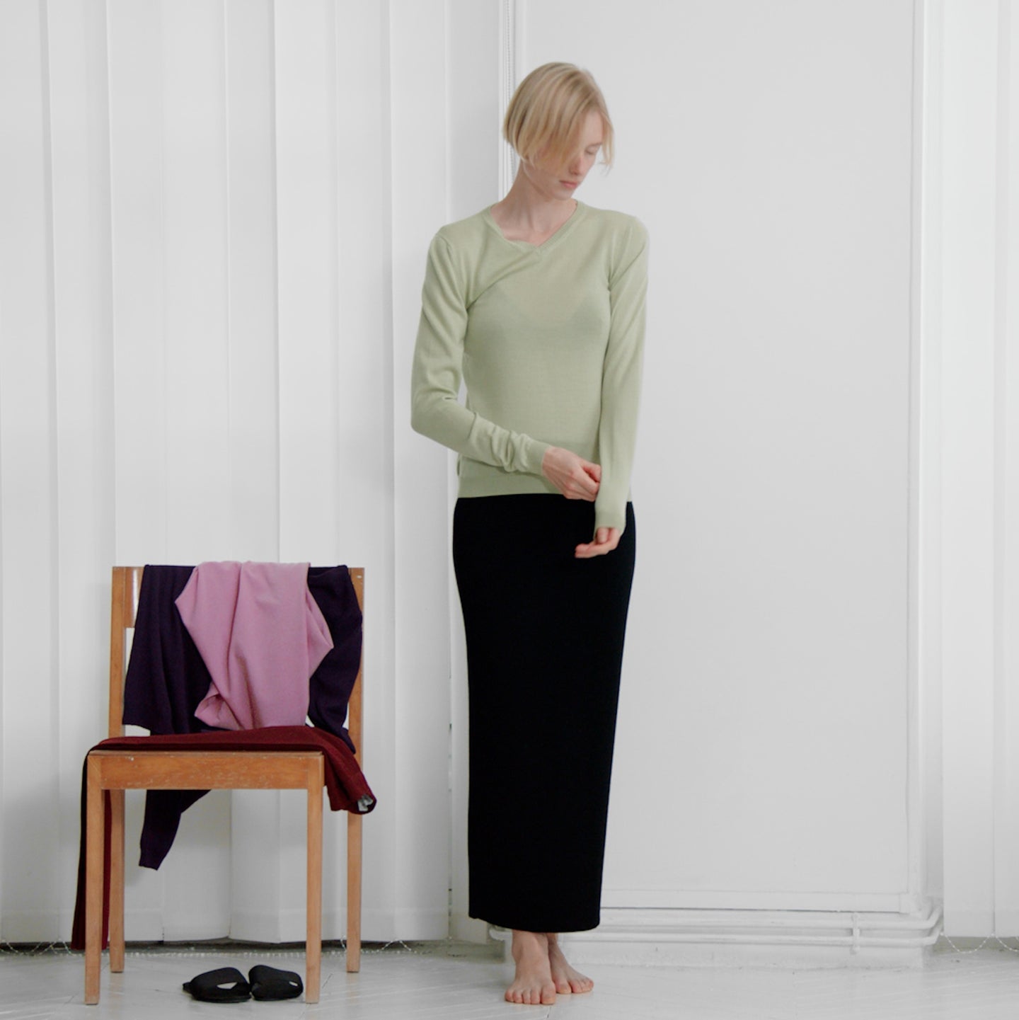 Billie Vneck in Aloe