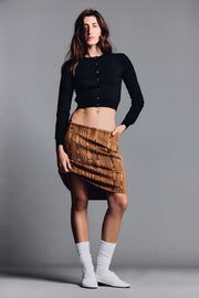 Ava Skirt in Grain Moire