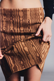 Ava Skirt in Grain Moire