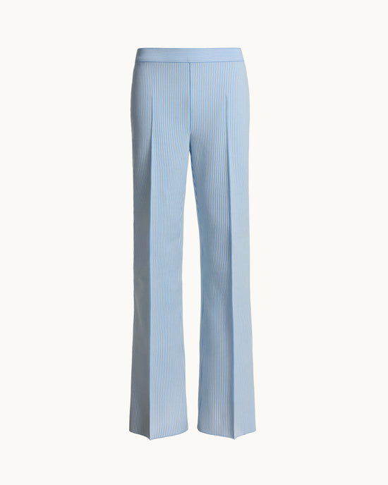 Kick Pant in Pale Blue Seersucker