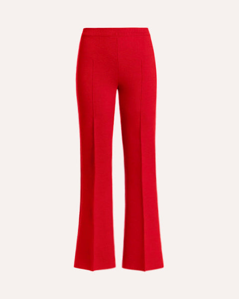 Long Kick Pant in Red