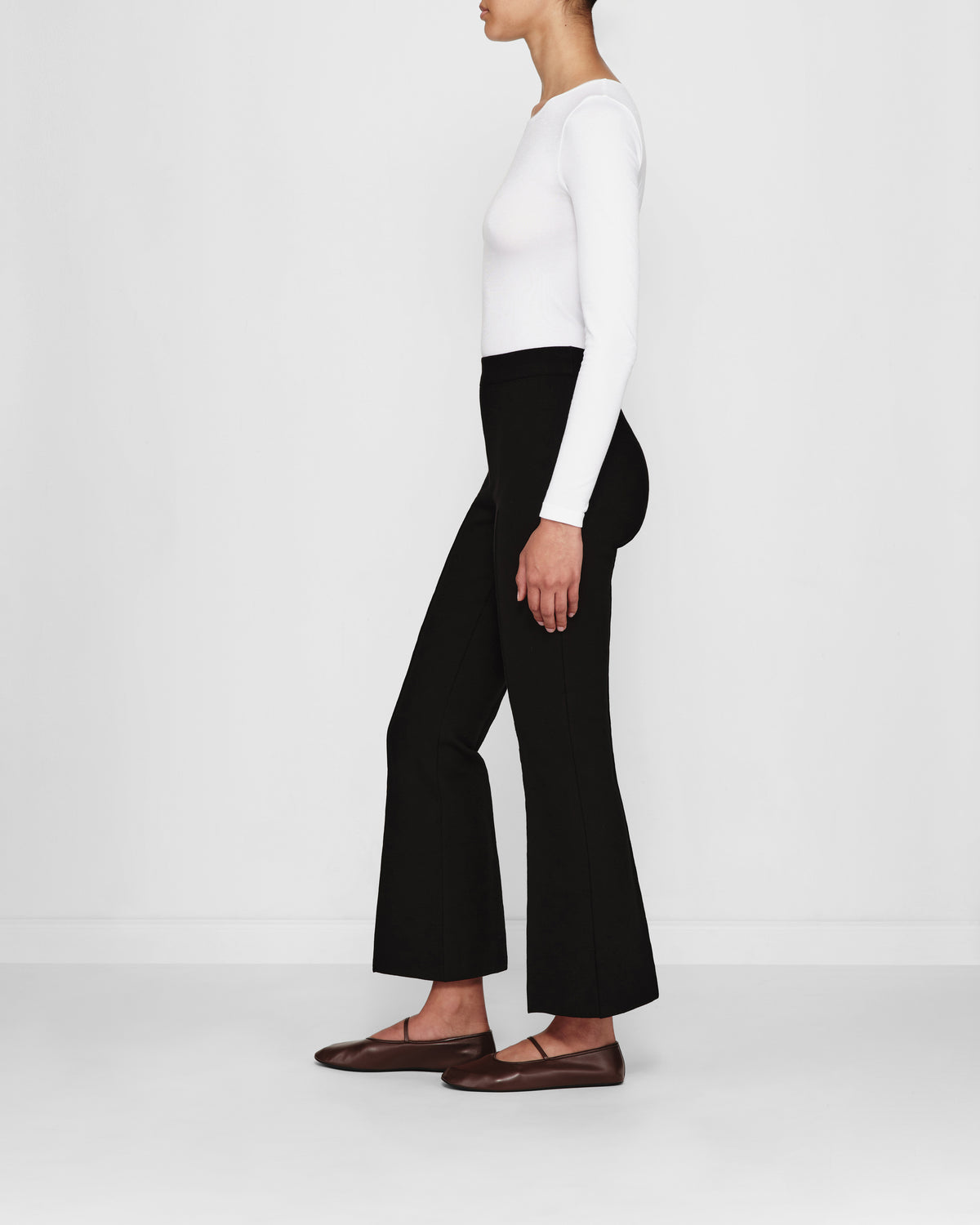 Kick Pant In Black Cotton High Sport kick-pant-in-black-cotton-high-sport