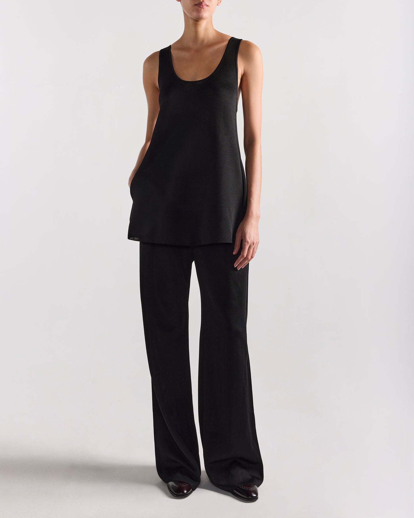 Slinky Celia Top in Black