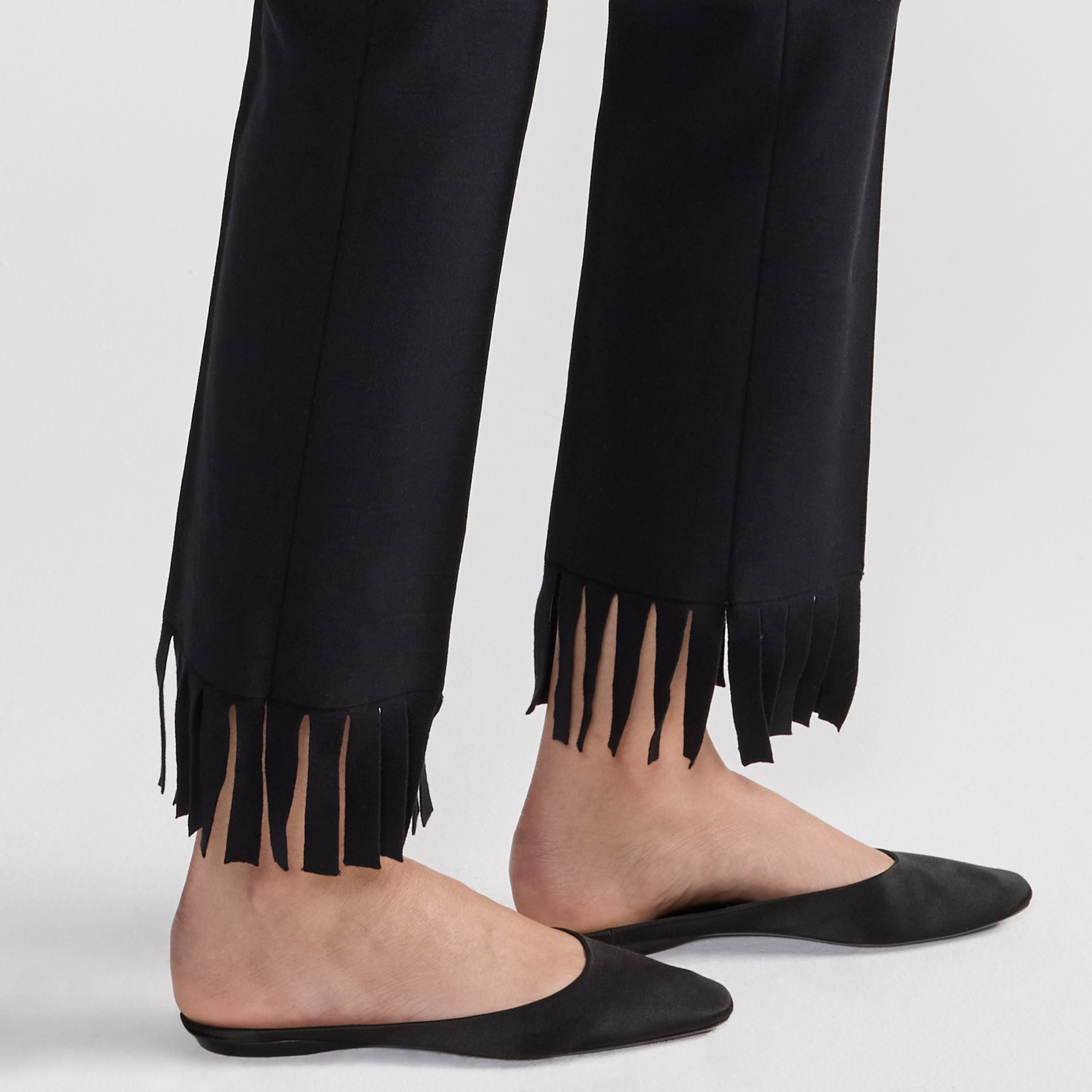 ☆BADBLOOD☆ J Prom Fringes Pants Black A097910TFAZ9XX P-Prom-Fringes Pants Black | The Webster