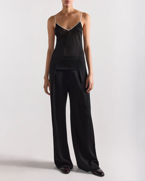 Slinky Tyler Cami in Tipped Black