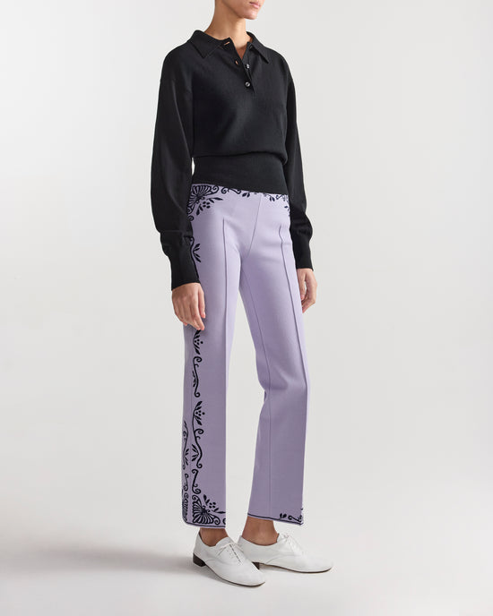 Scroll Pant in Lilac Combo