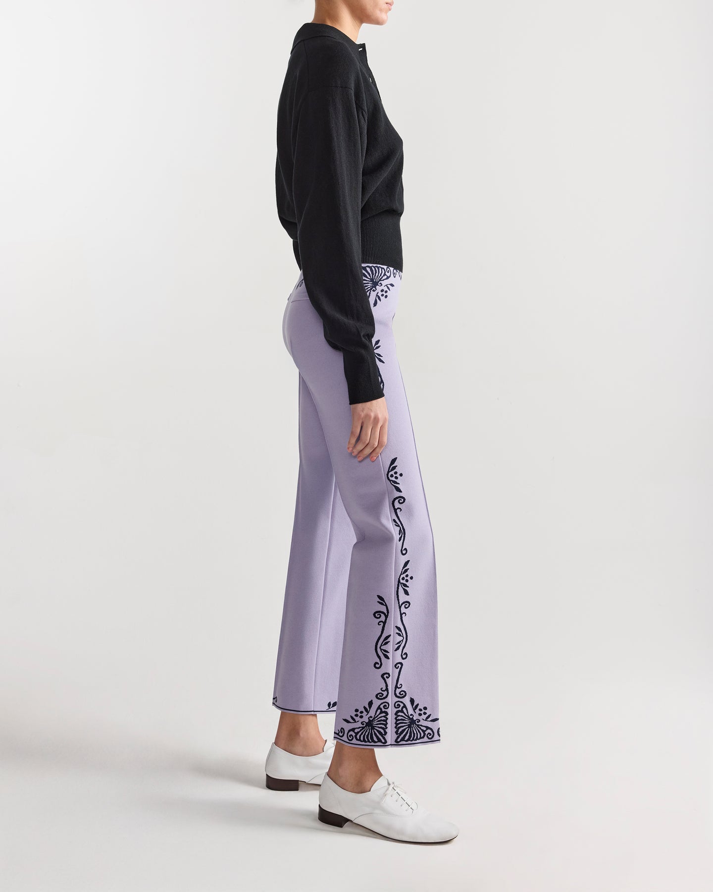 Scroll Pant in Lilac Combo