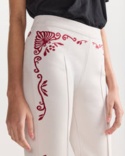 Scroll Pant in Ivory Combo