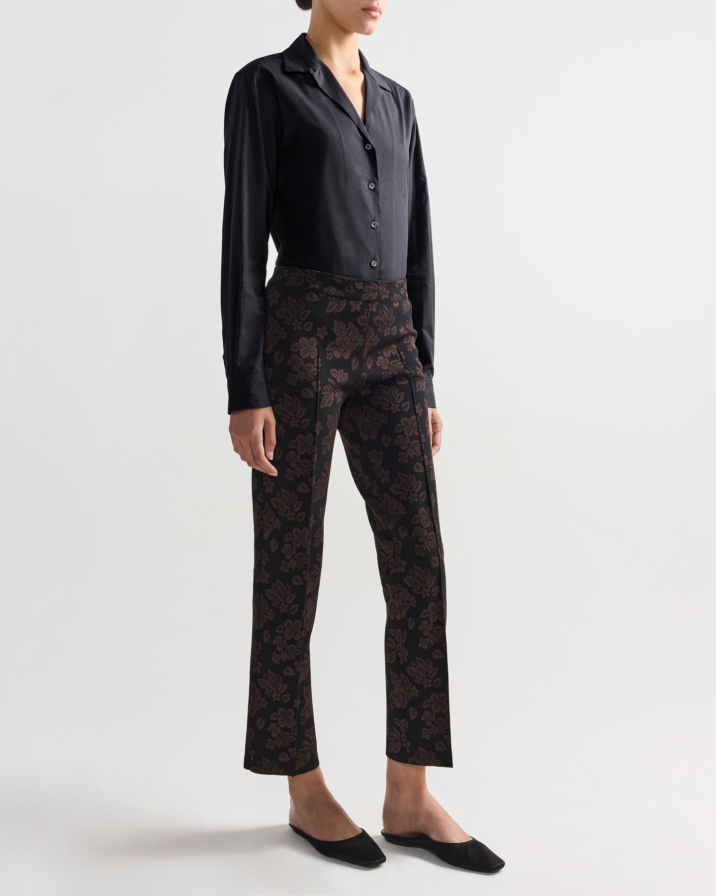 Louis Pant in Black Floral Combo