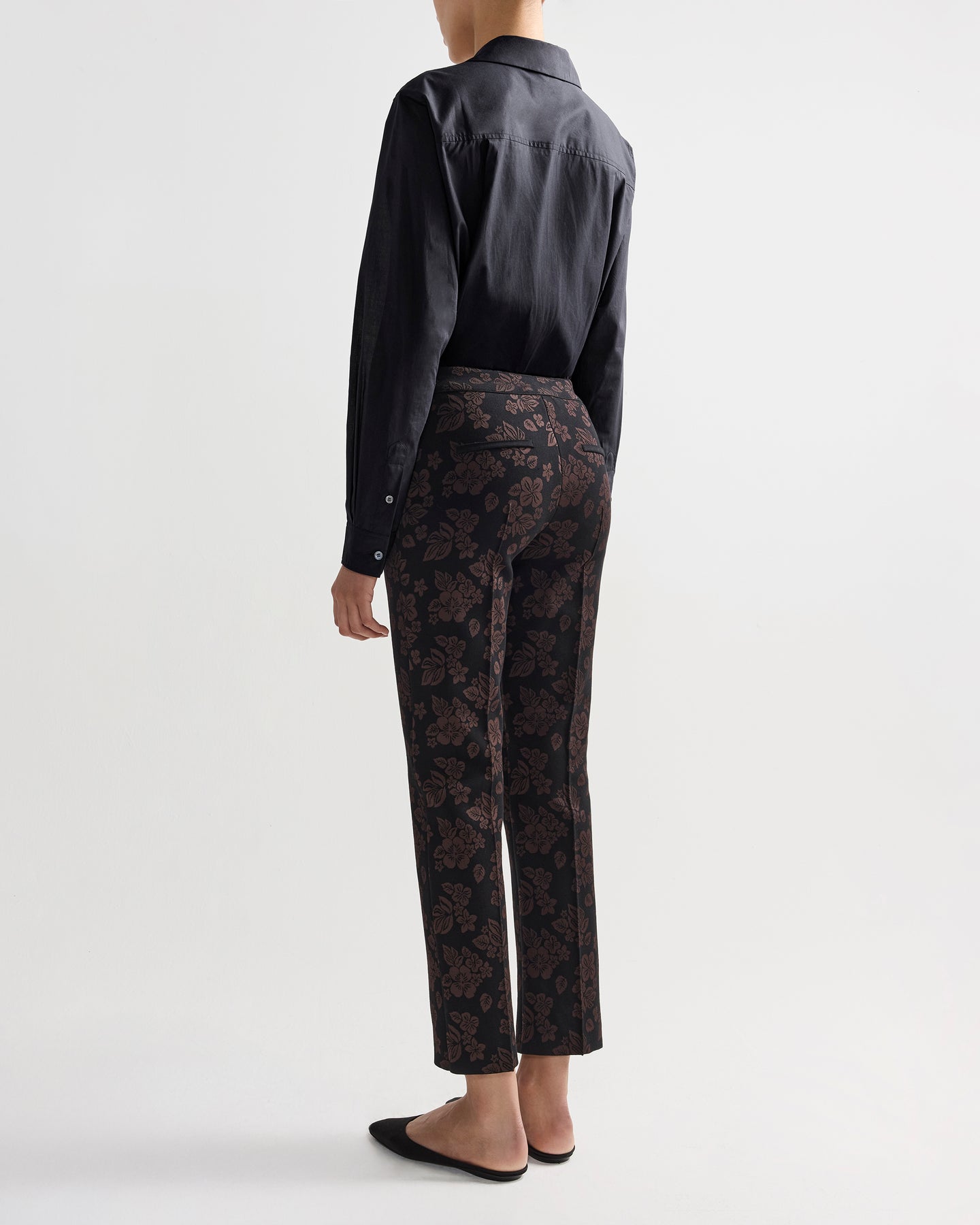 Louis Pant in Black Floral Combo