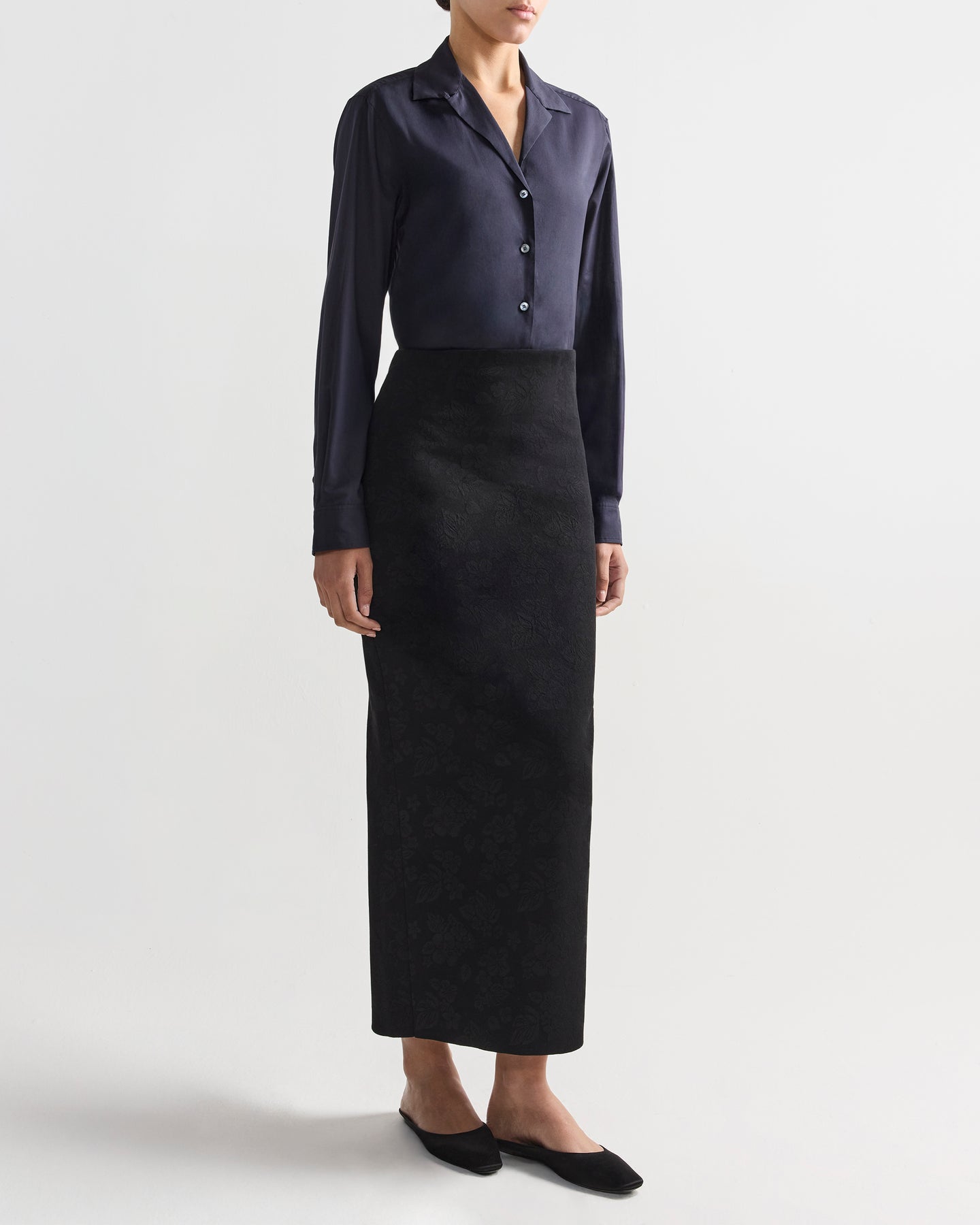 Lawton Skirt in Black Floral