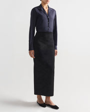 Lawton Skirt in Black Floral