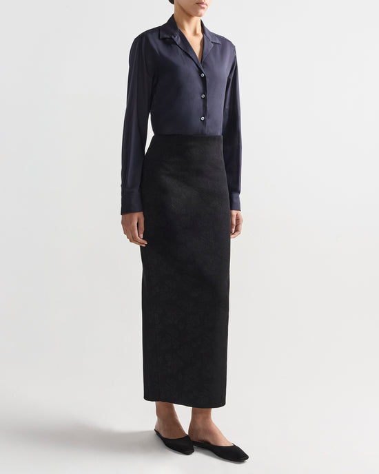 Lawton Skirt in Black Floral