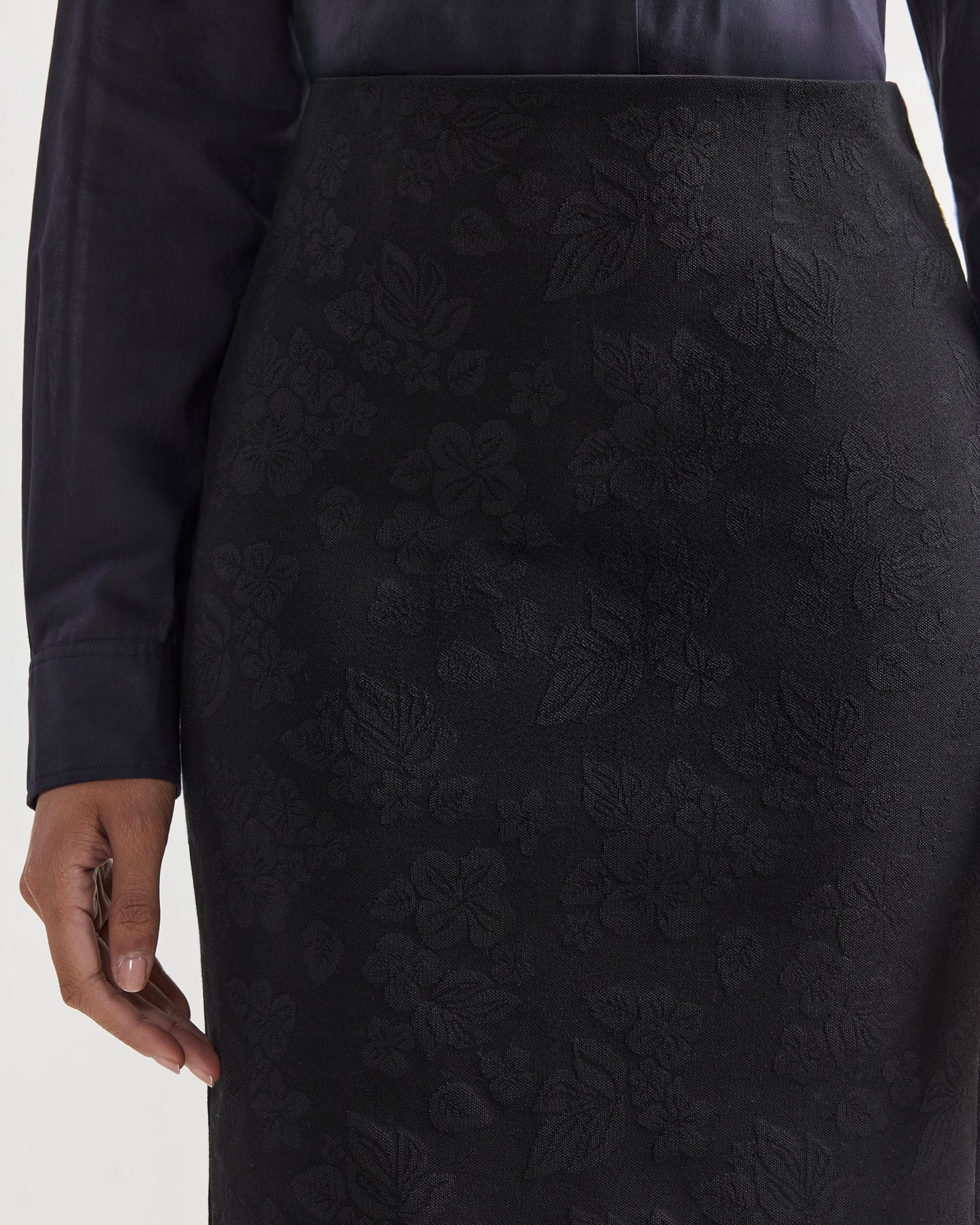 Lawton Skirt in Black Floral