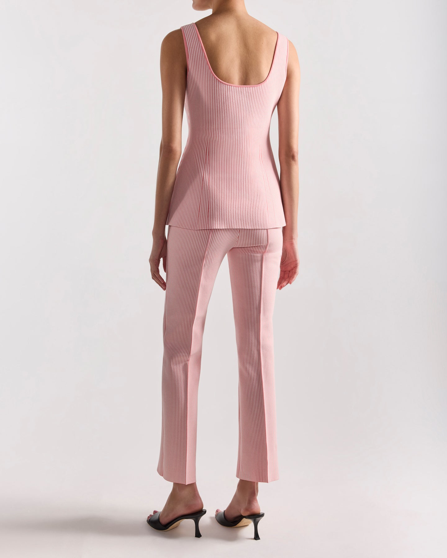 Inna Top in Pale Pink Seersucker