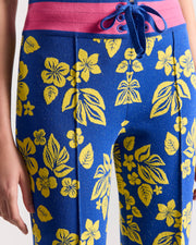 Lane Pant in Royal/Yellow Floral