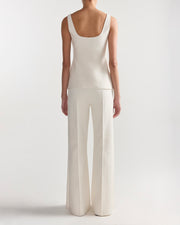Inna Top in Ivory Tonal Stripe