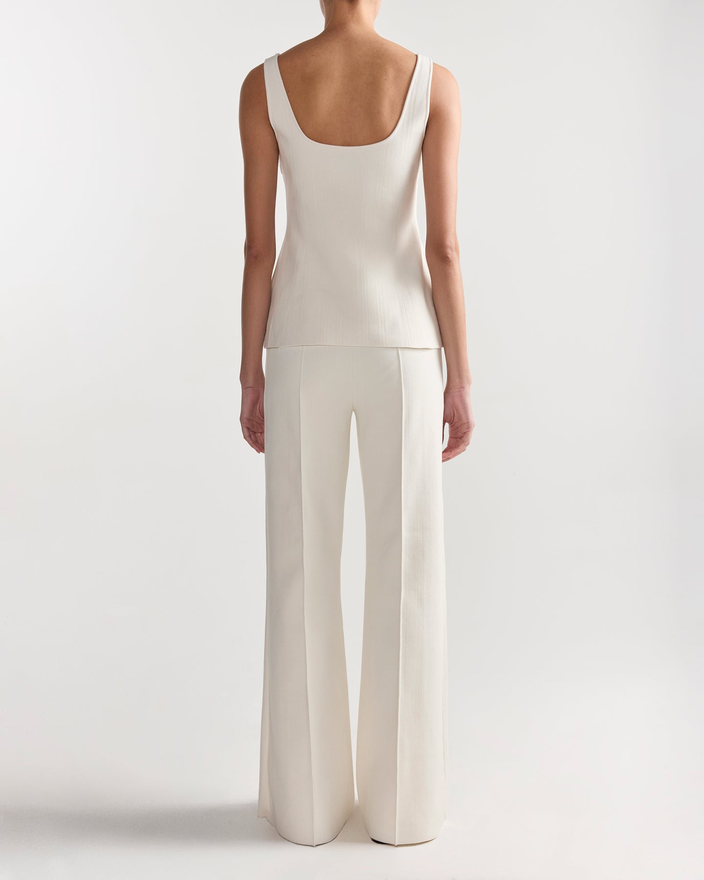 Willa Pant in Ivory Tonal Stripe