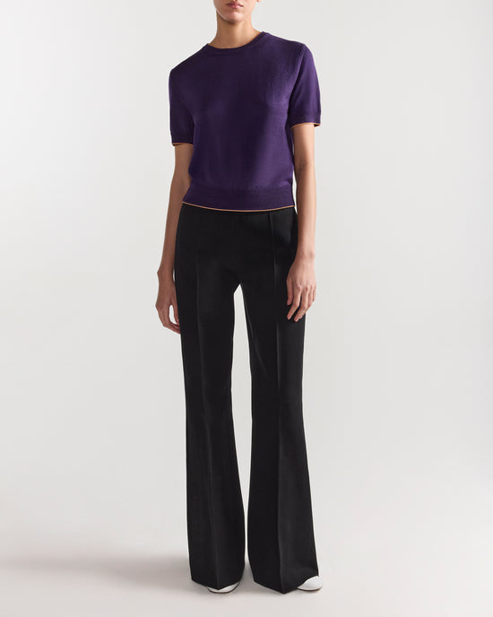 Janis Top in Tipped Grape