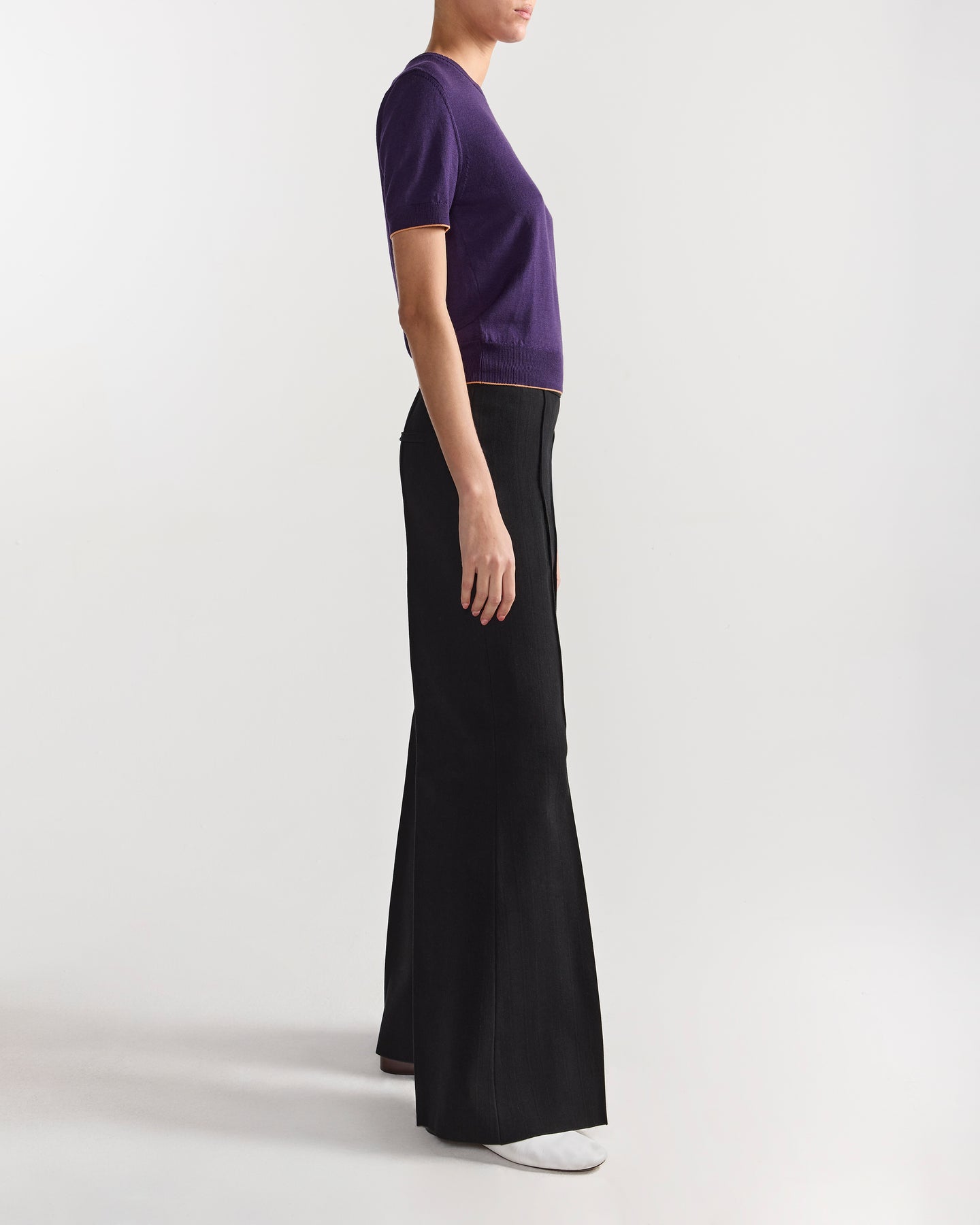 Janis Top in Tipped Grape