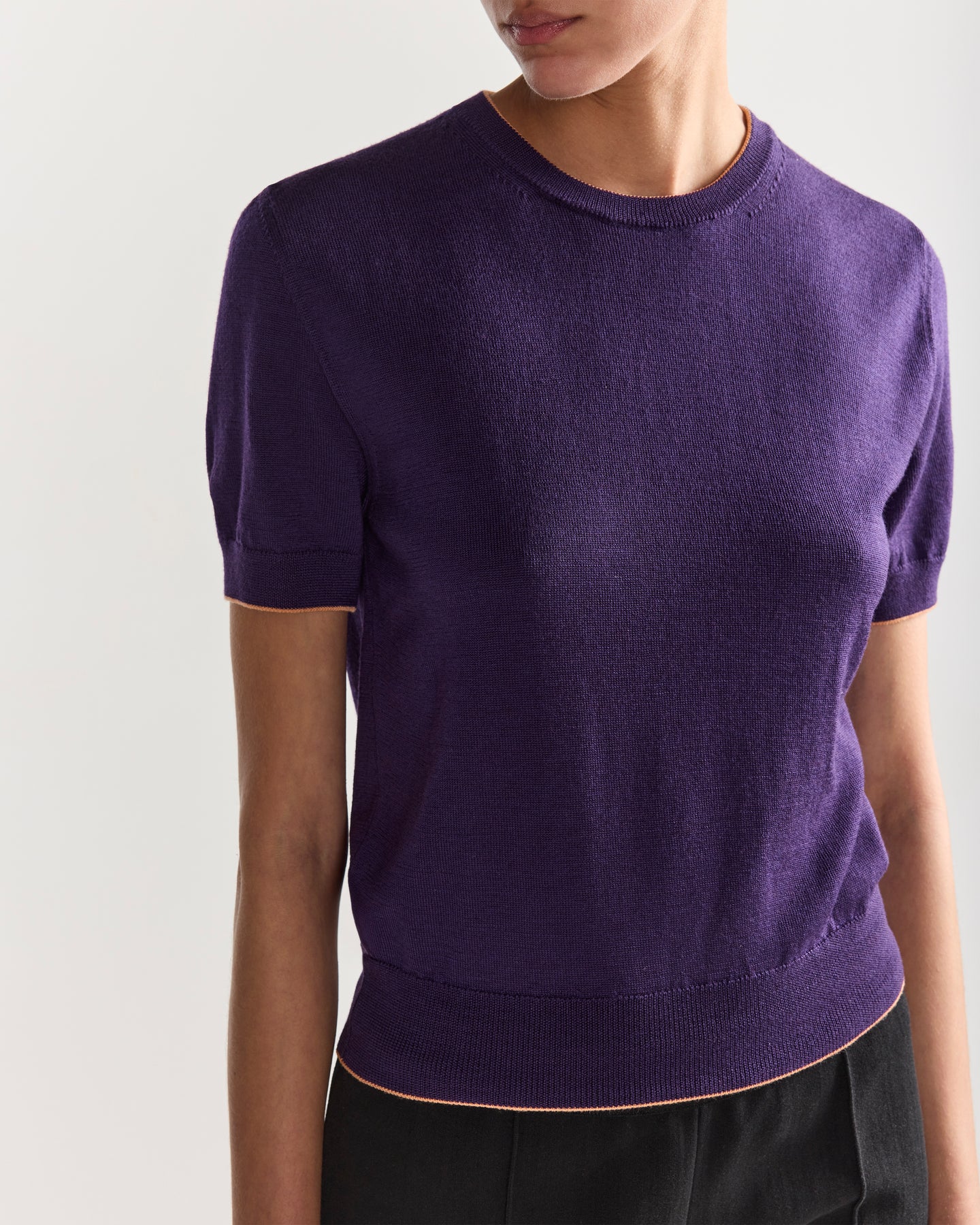 Janis Top in Tipped Grape