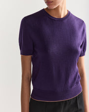 Janis Top in Tipped Grape