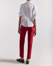 Scroll Pant in Dark Red Combo