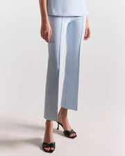 Kick Pant in Pale Blue Seersucker
