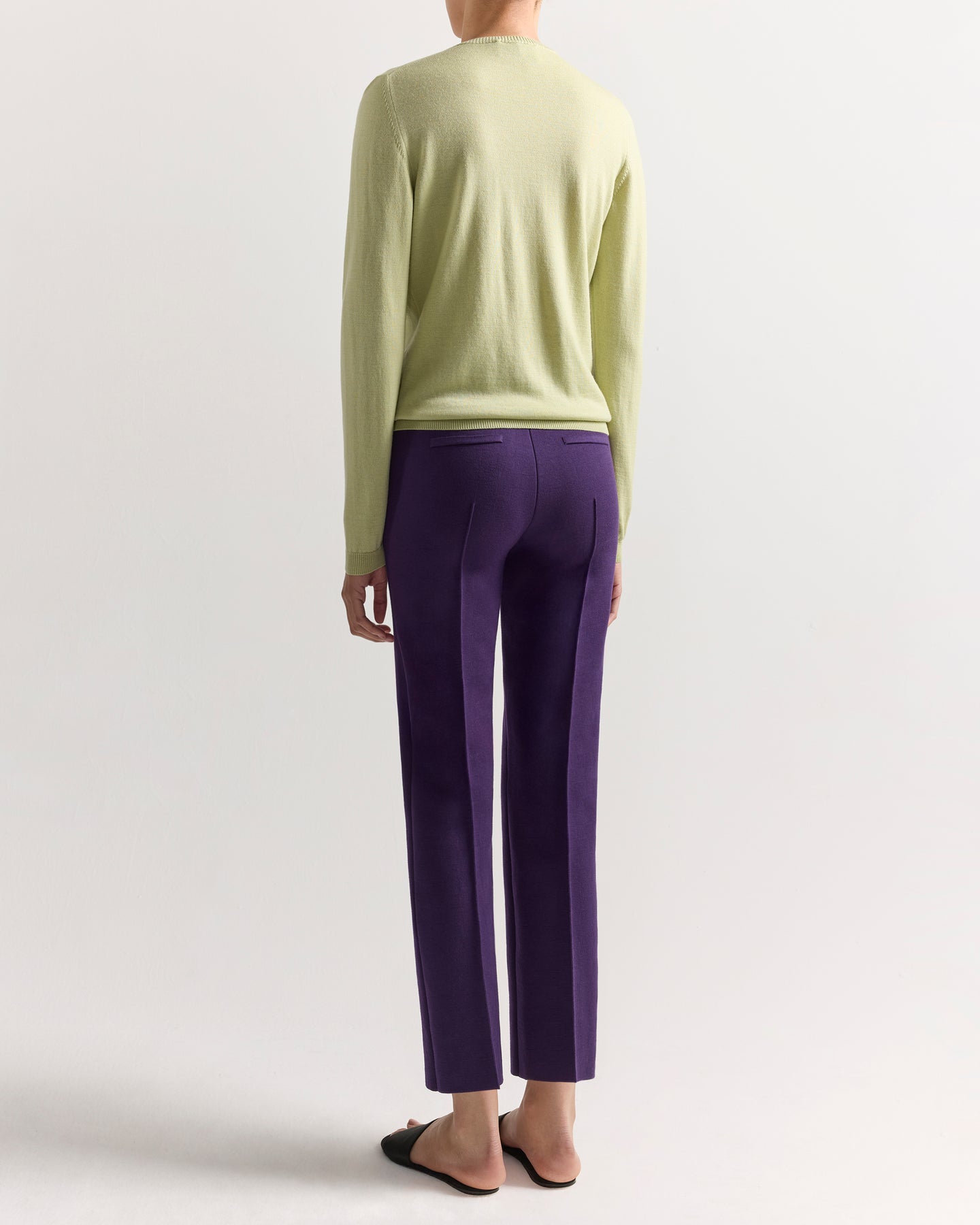 Merino Louis Pant in Grape