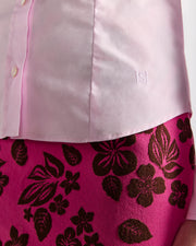 Ava Skirt in Fuchsia/Mahogany Floral