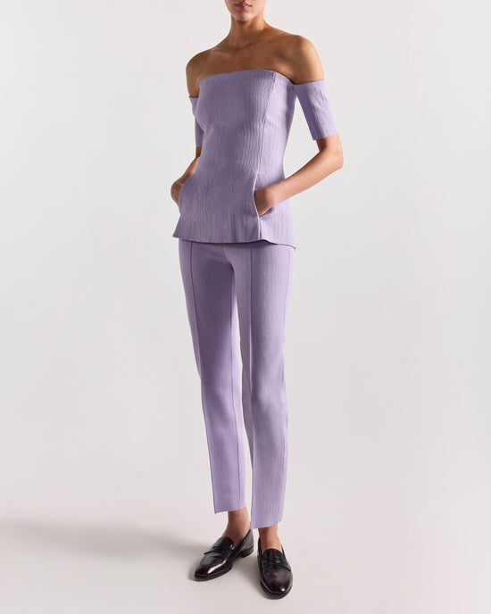 Sela Top in Lilac Moiré